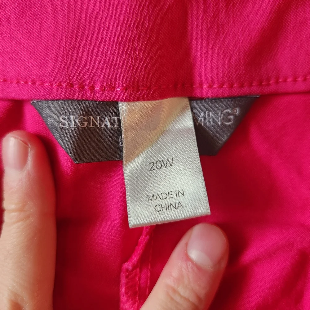 CJ Banks Pink Capris - Picture 3 of 5